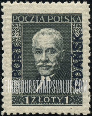 FindYourStampsValue: POLISH OFFICES ABROAD - President Moscicki: Overprinted in Dark Blue
