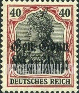 FindYourStampsValue: OCCUPATION - Germania: German Stamps of 1905-17 Overprinted