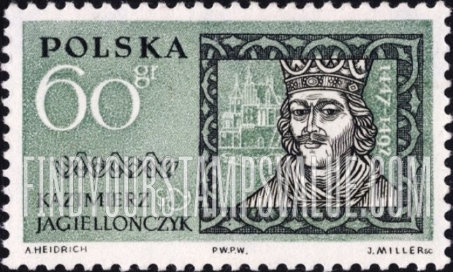 FindYourStampsValue: Famous Poles: Casimir Jagiello