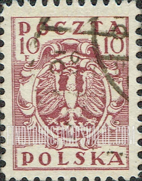 FindYourStampsValue: Eagle and Fasces, Symbolical of United Poland