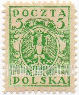 FindYourStampsValue: Eagle and Fasces, Symbolical of United Poland