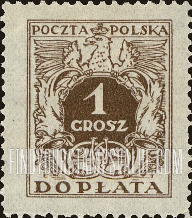 FindYourStampsValue: POSTAGE DUE - Numerals of Value