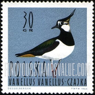 FindYourStampsValue: Waterfowl: Lapwing