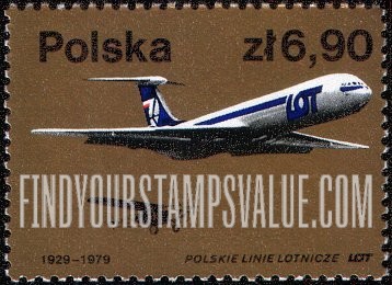 FindYourStampsValue: LOT Planes, 1929 and 1979
