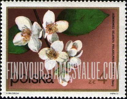FindYourStampsValue: Flowering Shrubs: Mock orange