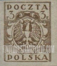 FindYourStampsValue: Eagle and Fasces, Symbolical of United Poland