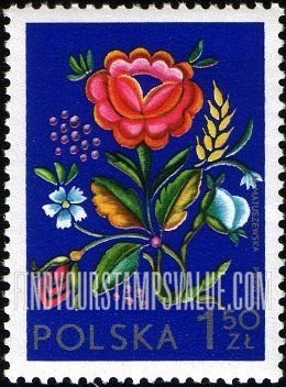 FindYourStampsValue: Embroideries from Lowicz