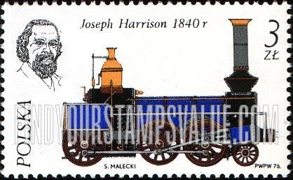 FindYourStampsValue: Locomotives by Joseph Harrison, 1840