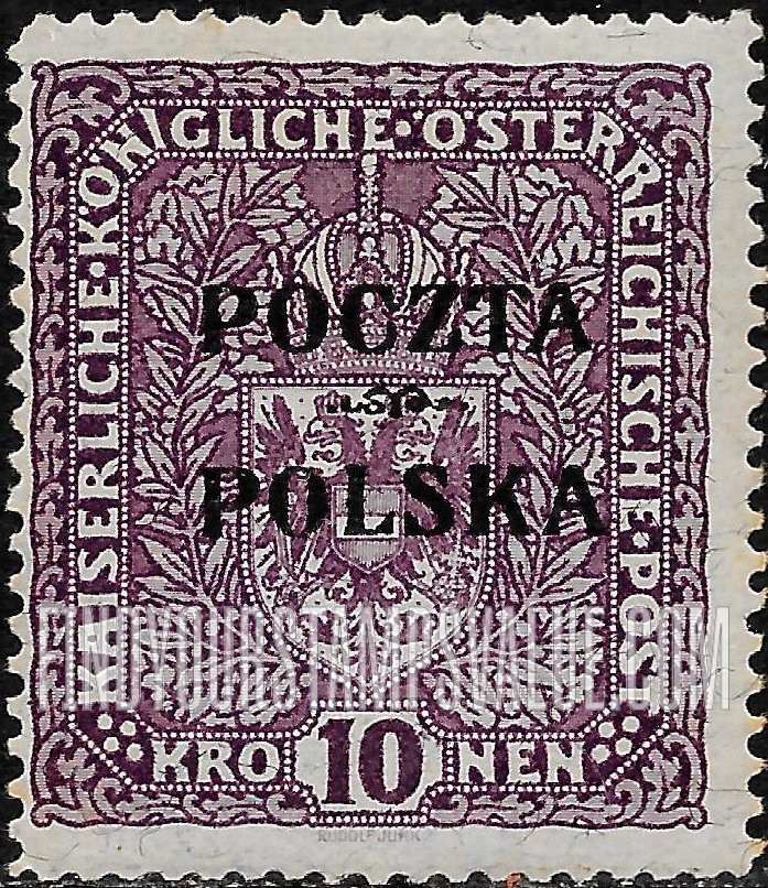 FindYourStampsValue: Coat of arms of Austria: Austrian Stamps of 1916-18 Overprinted
