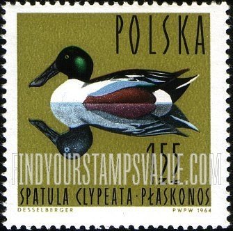 FindYourStampsValue: Waterfowl: Shoveler