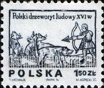 FindYourStampsValue: Hunter with bow and arrow