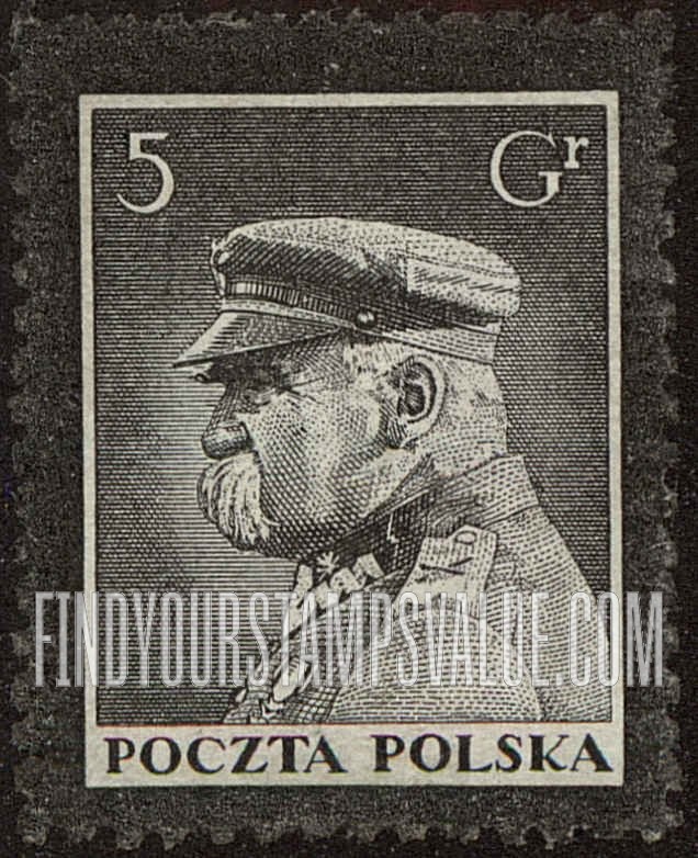 FindYourStampsValue: Marshal Pilsudski