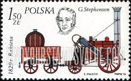 FindYourStampsValue: Locomotives by George Stephenson’s Rocket, 1829