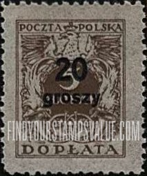 FindYourStampsValue: POSTAGE DUE - Numerals of Value: Postage Due Stamps of 1924 Surcharged