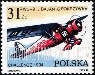 FindYourStampsValue: Victory in Challenge Trophy Flights: RWD-9