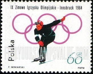FindYourStampsValue: Sports: Speed skating