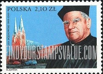 FindYourStampsValue: Famous Poles: Father Lucjan Bójnowski (1868-1960), Polish Army recruiter in US