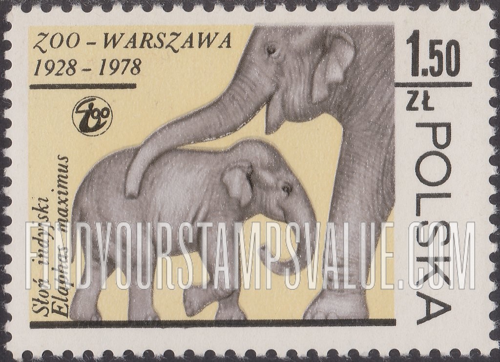 FindYourStampsValue: Animals: Indian elephants