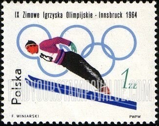 FindYourStampsValue: Sports: Ski jump