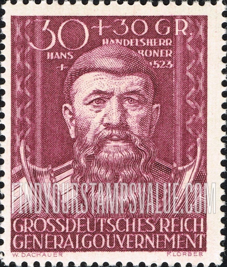 FindYourStampsValue: OCCUPATION SEMI-POSTAL - Hans Boner