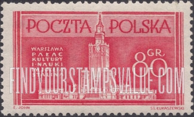 FindYourStampsValue: Palace of Culture, Warsaw