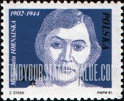 FindYourStampsValue: Working Movement Leaders: Malgorzata Fornalska (1902-1944)