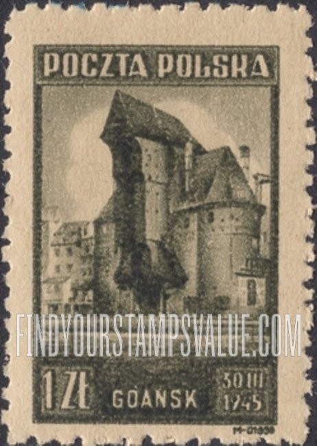 FindYourStampsValue: Crane Tower, Gdansk