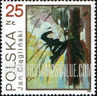 FindYourStampsValue: Flowers, Still-life Paintings in the National Museum, Warsaw: Jan Ciaglinski