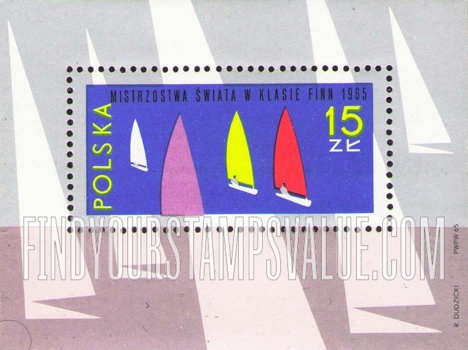 FindYourStampsValue: Yachts: Finn class race