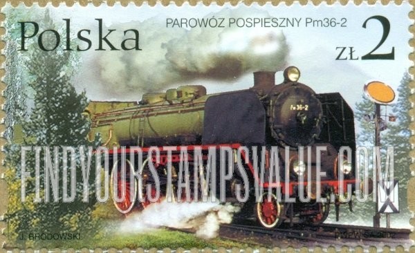 FindYourStampsValue: Steam Locomotives: Pm36-2