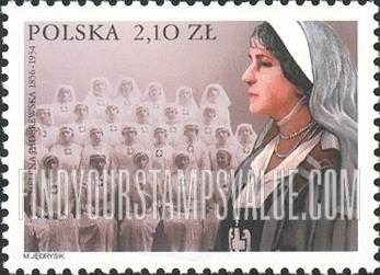 FindYourStampsValue: Famous Poles: Helena Paderewska (1856-1934), chairwoman of Polish White Cross