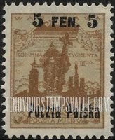 FindYourStampsValue: Statue of Sigismund III: Stamps of the Warsaw Local Post Surcharged