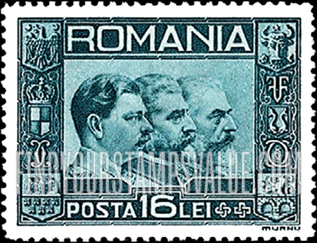 FindYourStampsValue: Carol II, Ferdinand, Carol I