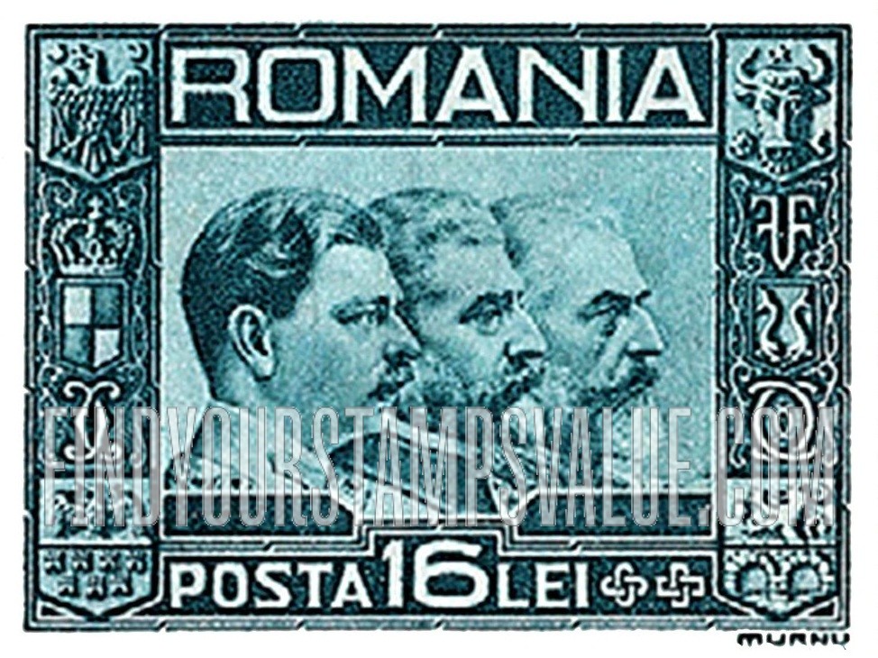 FindYourStampsValue: Carol II, Ferdinand, Carol I