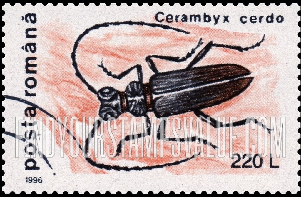 FindYourStampsValue: Insects: Cerambyx cerdo
