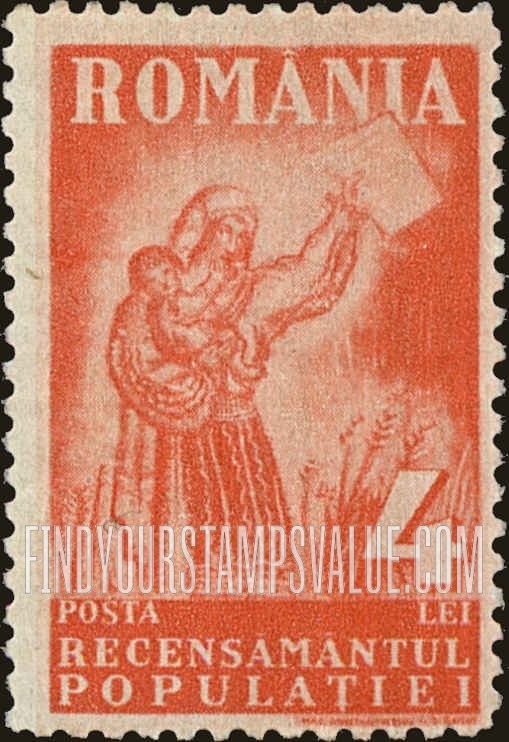 FindYourStampsValue: Woman with Child Holding a Counting Card
