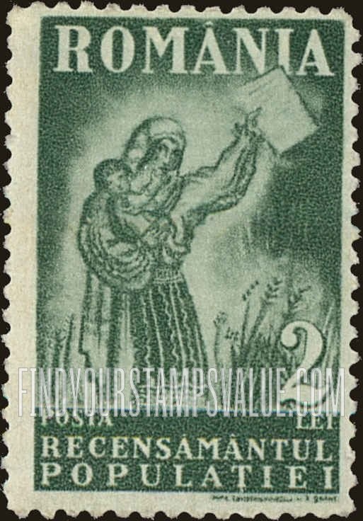 FindYourStampsValue: Woman with Child Holding a Counting Card