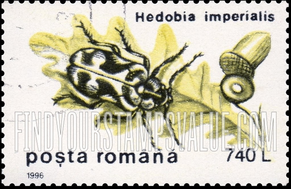 FindYourStampsValue: Insects: Hedobia imperialis