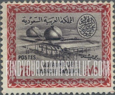 FindYourStampsValue: Gas-oil separating plant, Buqqa - عزل الغاز عن النفط في الحقل النفطي، البقعة