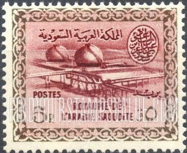 FindYourStampsValue: Gas-oil separating plant, Buqqa - عزل الغاز عن النفط في الحقل النفطي، البقعة