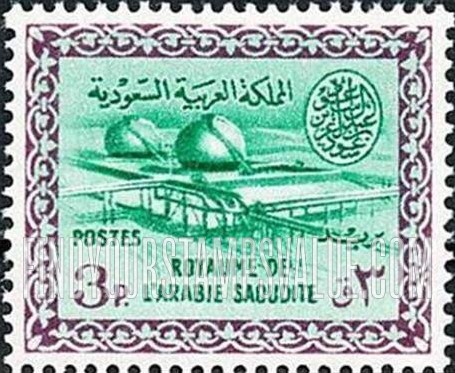 FindYourStampsValue: Gas-oil separating plant, Buqqa - عزل الغاز عن النفط في الحقل النفطي، البقعة
