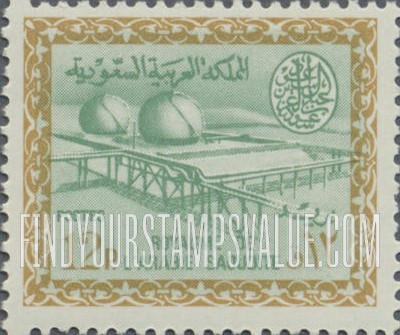 FindYourStampsValue: Gas-oil separating plant, Buqqa - عزل الغاز عن النفط في الحقل النفطي، البقعة
