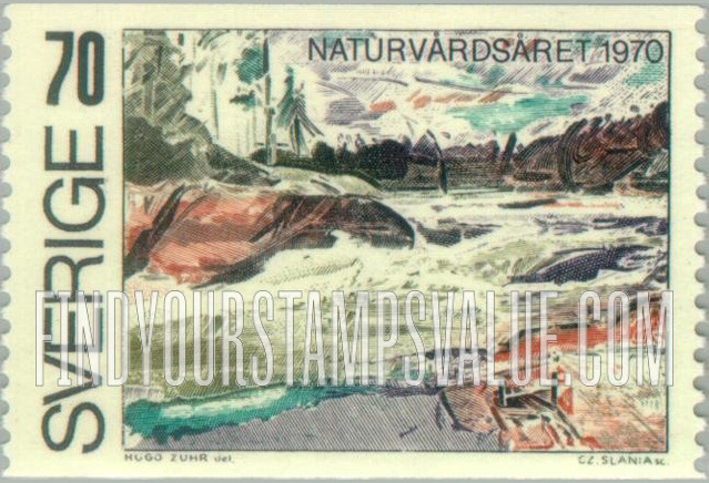FindYourStampsValue: Ljusman River Rapids