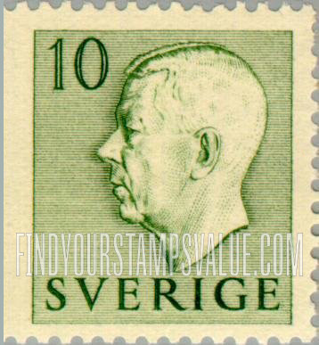 FindYourStampsValue: Gustaf VI Adolf (Letters in color)