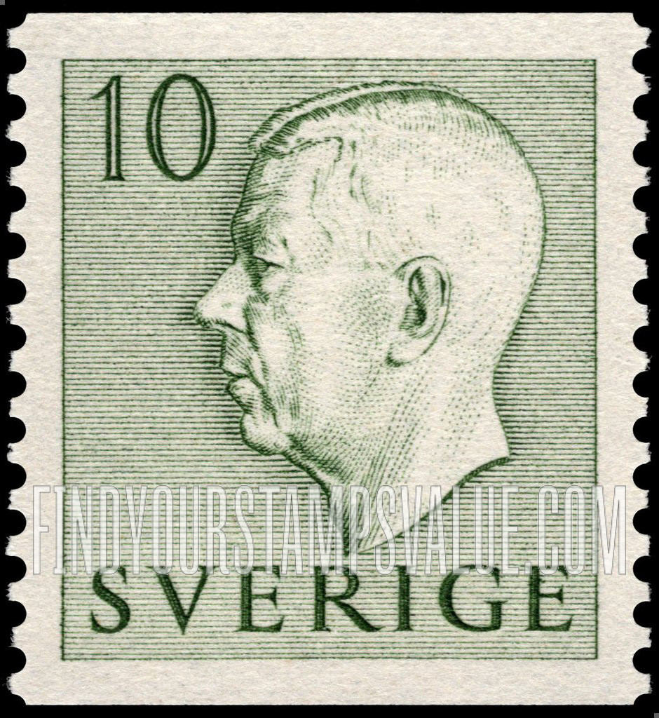 FindYourStampsValue: Gustaf VI Adolf (Letters in color)