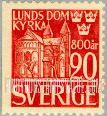 FindYourStampsValue: View of Lund Cathedral