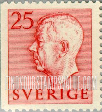 FindYourStampsValue: Gustaf VI Adolf (Letters in color)