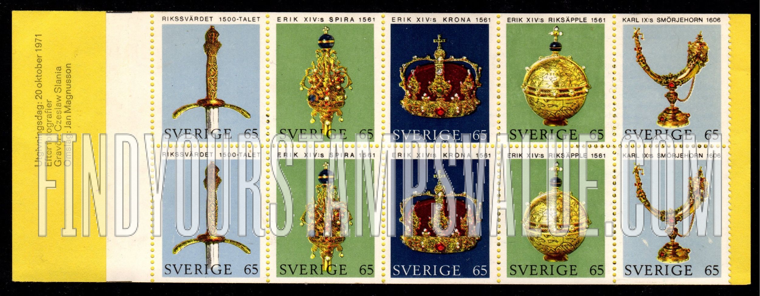 FindYourStampsValue: Swedish Crown Regalia