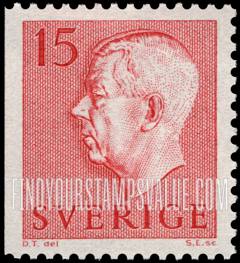FindYourStampsValue: Gustaf VI Adolf (Letters in color)