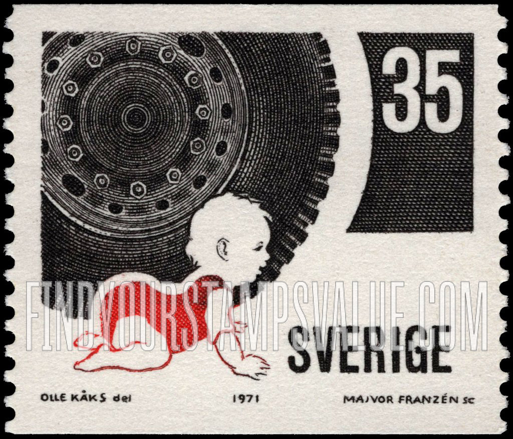 FindYourStampsValue: Toddler and Automobile Wheel